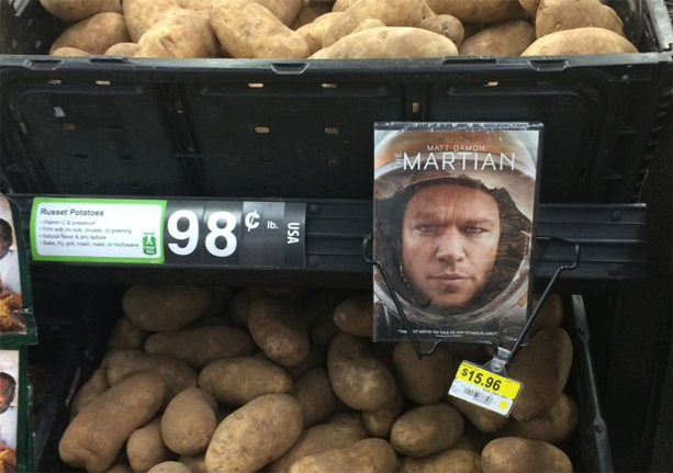 "The Martian" Potato Cross Promotion